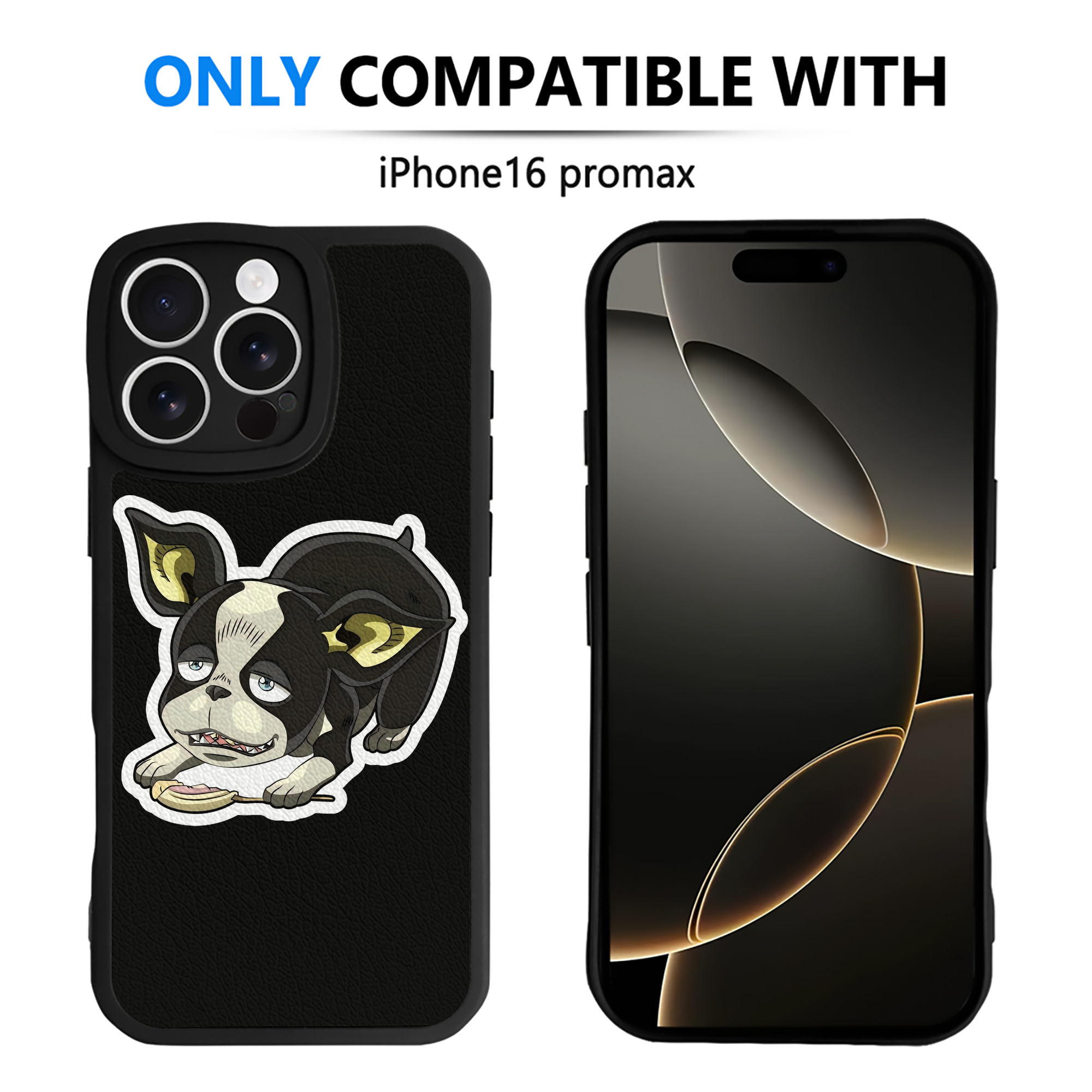 （画像用） ジョジョの奇妙な冒険 イギー JoJo's Bizarre Adventure Iggy 【iPhone 16シリーズ対応】シリコンスマホケース（レザー調） 材質：シリコン